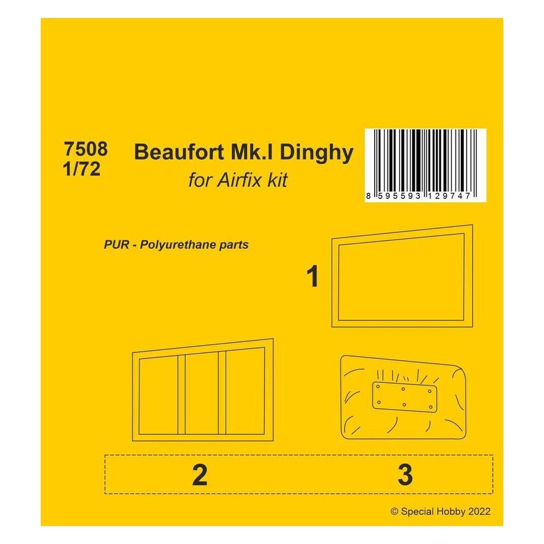 CMK Beaufort Mk.I Dinghy 1/72 / for Airfix kit (129-7508)