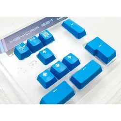 DUCKY PBT Double-Shot Keycap Set, blau, 11 Tasten