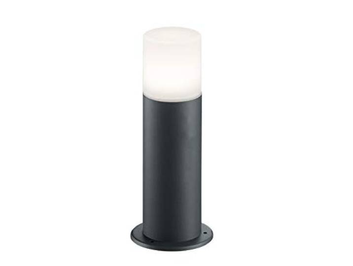 Trio Leuchten Hoosic 524060142 Poteau extérieur en aluminium moulé sous pression anthracite\, plastique blanc\, sans 1 ampoule E27