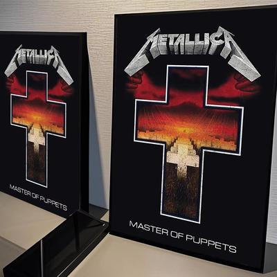 Inspired Finds Metallica Classic Band Poster Canvas Wall Art For Living Room Decor reload Fiery Water Cover 22.44x31.50in (no Frame)