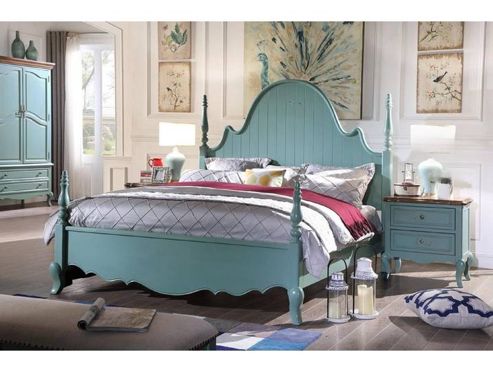 Xlmoebel Holzbett Luxuriöses Designer-Doppelbett im amerikanischen Stil, modern (1-tlg., Bett), Hergestellt in Europa
