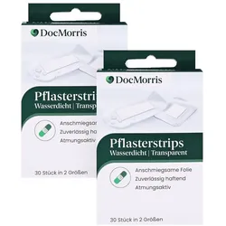 DocMorris Pflasterstrips Wasserdicht Duo 2X30 St