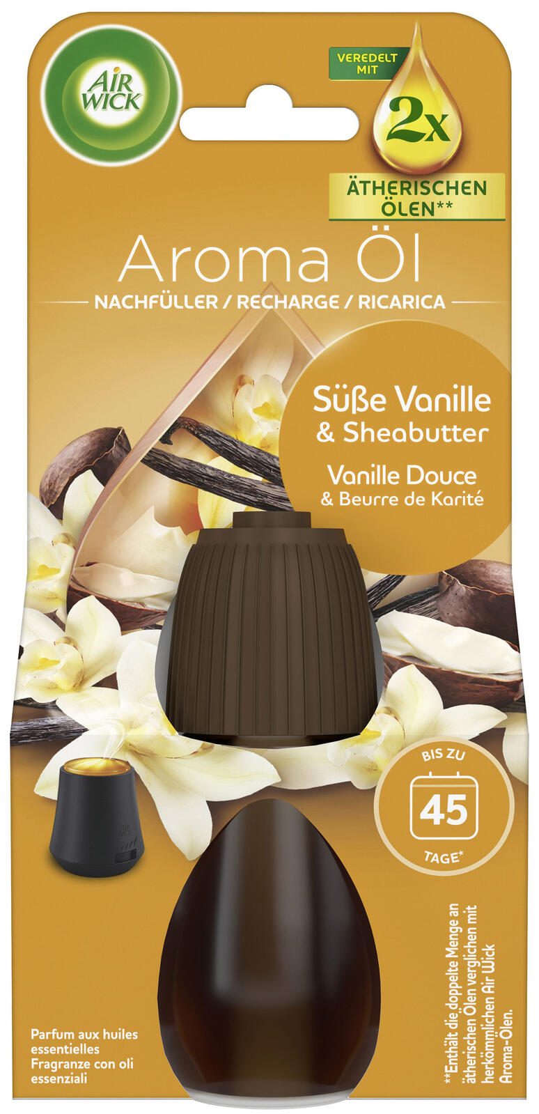 AIRWICK Raumduft-Nachfüller Süße Vanille & Sheabutter 20 ml 3307902