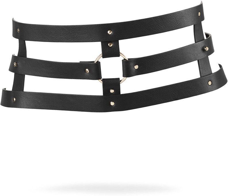 Bijoux Indiscrets Maze Wide Belt Black