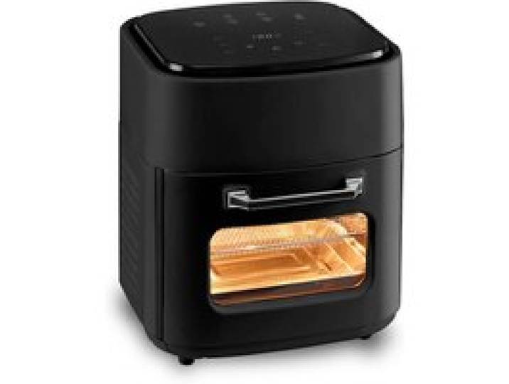 DAM Friteuse à air 2 en 1 avec four. 15L 1800W. Panneau tactile chauffage 3D grille antiadhésive. 30x29x37 5 Cm. Noir