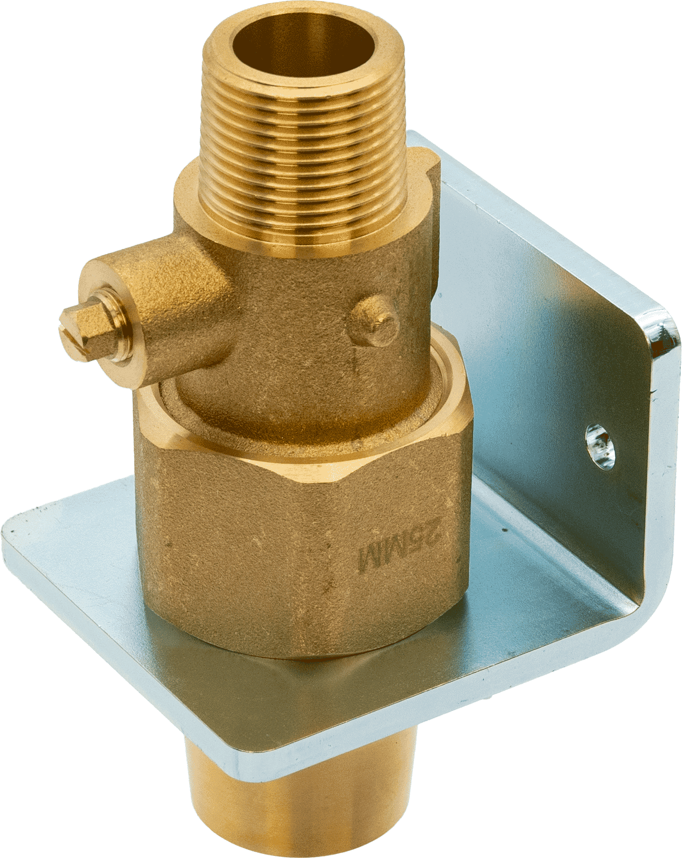 Hamilton Gas Products Ltd LPG Brass Transition Fitting - 25mm MDPE x 3/4 Bsp Male T