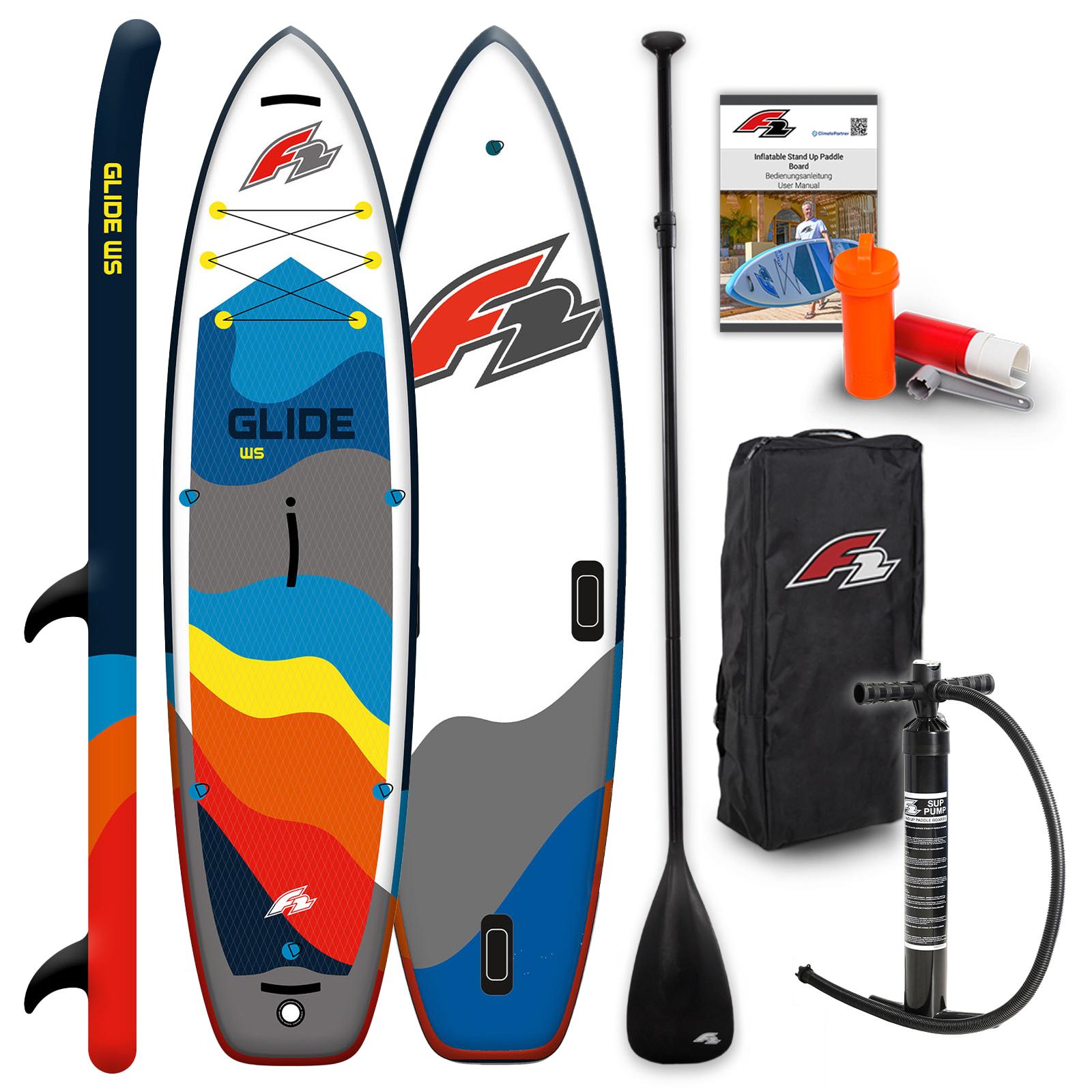 F2 SUP Stand Up Paddle Board Glide WS 10'8'' Grau