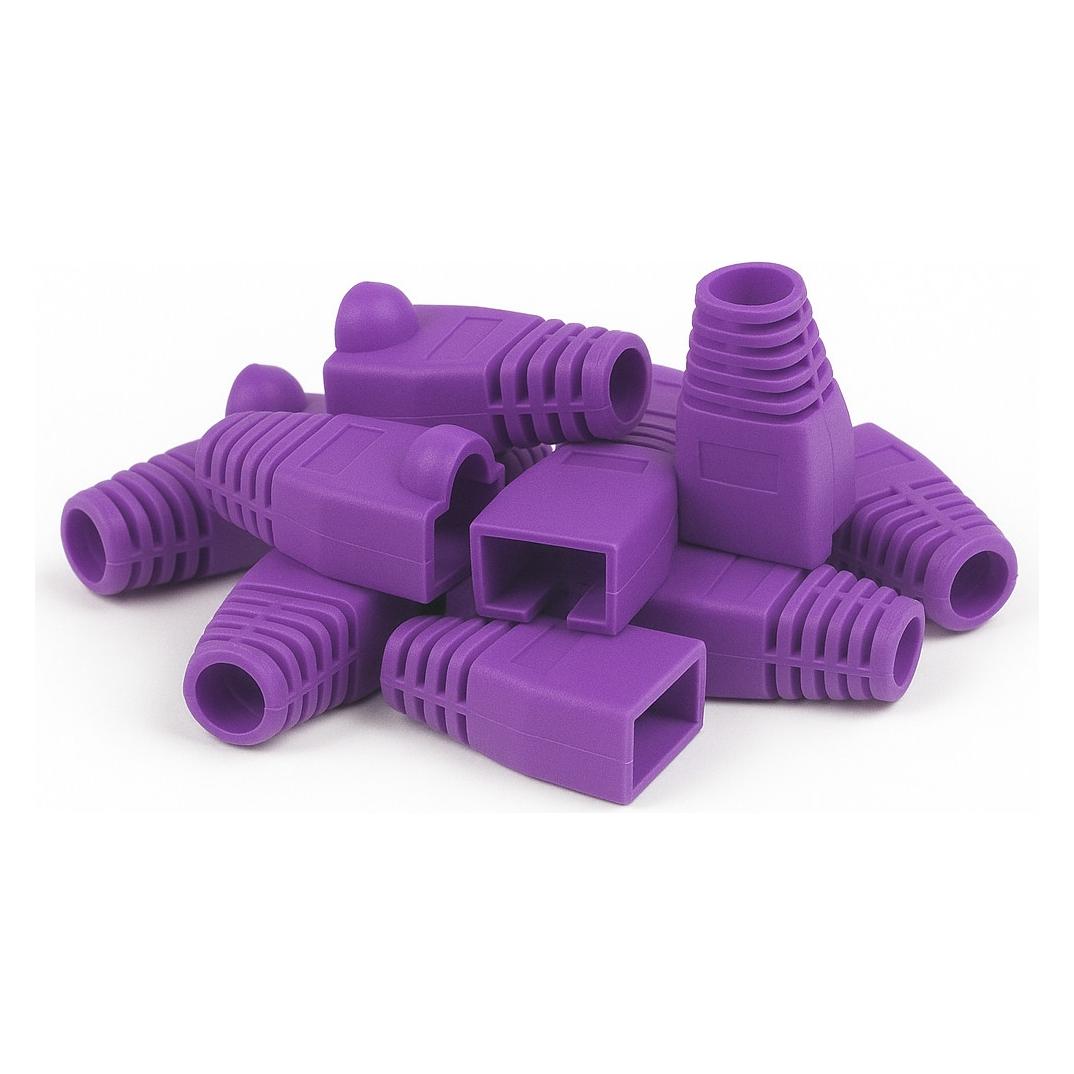 Danicom RJ45 Tule Lila - 10 Stück (DC-RJ45-BOOT-PURPLE-10PCE)