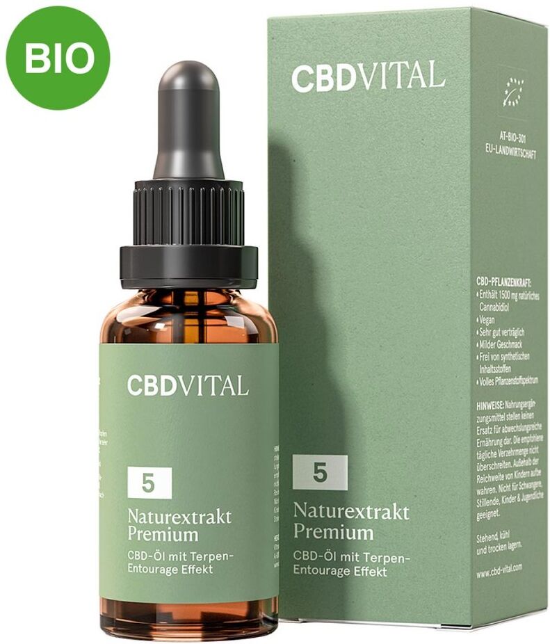 CBD Öl 5% Naturextrakt Premium CBD VITAL 30ml