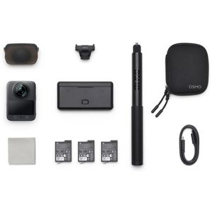 DJI Osmo 360 Adventure Combo Action-Cam, wasserdicht bis 10m, 8K/30fps, 120MP, 360° Ultraweitwinkel