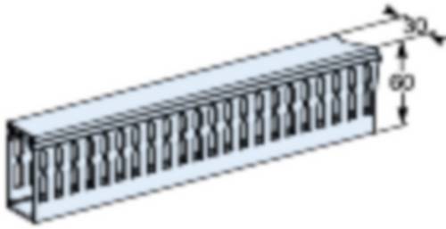 Schneider Electric PrismaSeT-P, Kabelkanal, horizontal,mit Träger,Breite=30mm,Höhe=60mm,Länge=450mm,(4Stück) Inhalt: 1St.