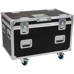 Roadinger Flightcase HIGHLINE 4x LED IP TMH-H420 WASH mit Lenkrollen, Audio Racks + Cases, Schwarz