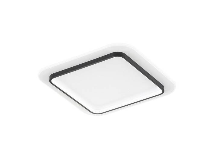 Fischer & Honsel Led-Deckenleuchte, Schwarz, Weiss, Sandfarben, Metall, F, 50x5x50 cm, 3-fach schaltbar, mit Schalter, Lampen & Leuchten, Innenbeleuchtung, Deckenlampe, Deckenlampen