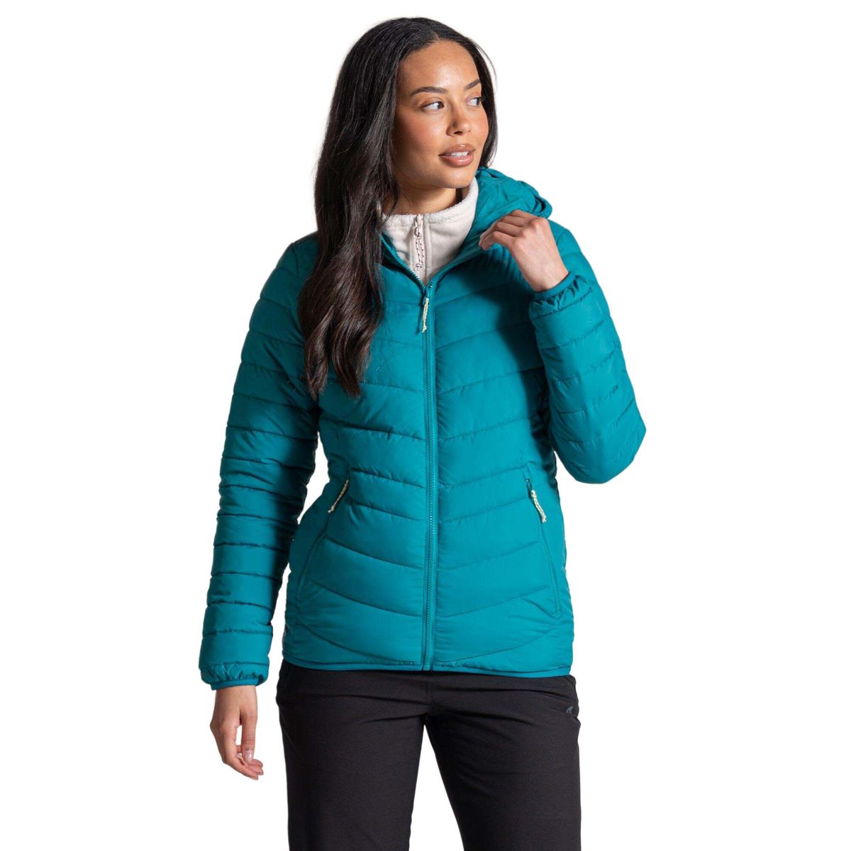 Craghoppers Compresslite IX Hooded Jacket empress teal (1Z8) 46 CWN301 1Z8 20L