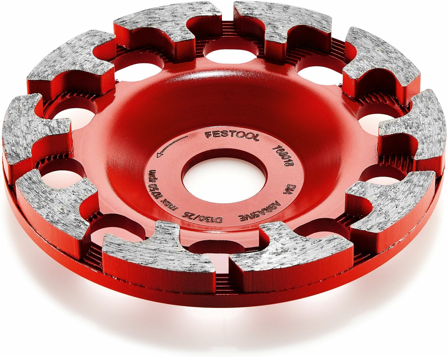 Festool DIA ABRASIVE-D130 PREMIUM Diamantscheibe aus Stahl und Diamant für Winkelschleifer AGC oder AGP, Ø 130 mm, für abrasive Materialien wie Beton oder Estrich - 768018)