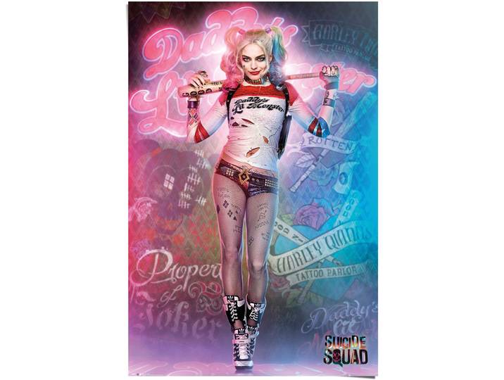 Poster REINDERS Suicide Squad Harley Quinn , rosa (farbe bild(er): rosa), B:61cm H:91,5cm, Papier, Bilder, Poster