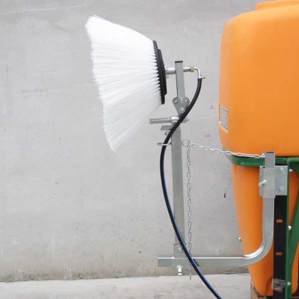 AgriEuro Premium Barra interfilare professionale con spazzola rotante da 50 cm in nylon