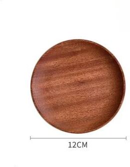 Uplift Picks Japanese Style Rectangular Wooden Dinner Plate Walnut Wood Serving Tray round