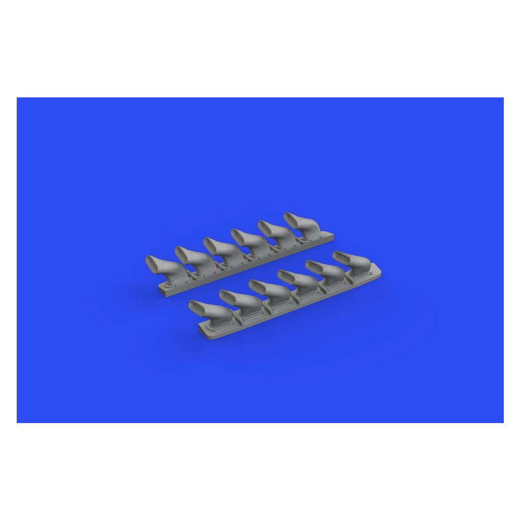 Eduard Spitfire Mk.V six-stacks exhausts fishtail for (648669)