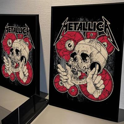 Uplifted Finds Metallica Classics Band Poster   Heavy Metal Music Icon Wall Sticker For Living Room & Bar 8 57 X 90 Cm No Frame