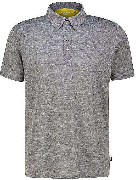MERU Herren Funktionspolo Monforte Woolmix grau   XXL M