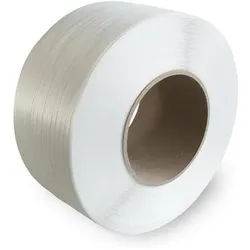 Transpak, Verpackungsmaterial, Umreifungsband Bandbreite12xStärke0,63mm Länge 3000m PP weiss Kerndurchmesser 200mm