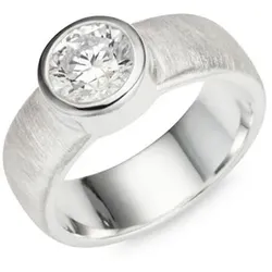 THOMAS & SOHN Lab Grown Brillant ca.1,00ct Solitär-Ring Silber Palladio