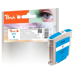 Peach Tintenpatrone cyan kompatibel zu HP No. 11 c, C4836A