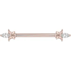 Titan Barbell mit Push Fit KRISTALLSPITZE