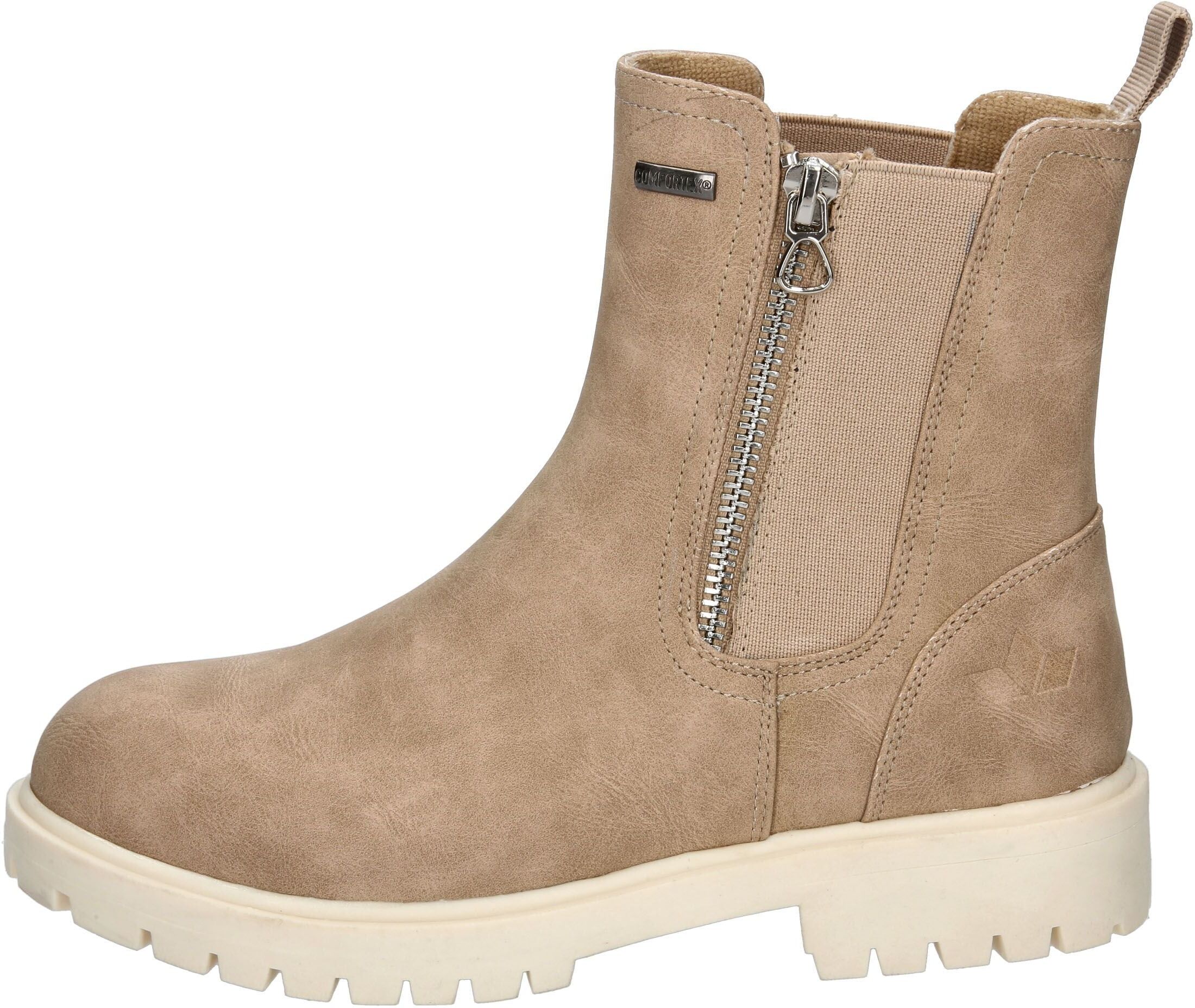 Stiefel LICO "Trendstiefel", Mädchen, Gr. 34, wärmend, braun, Synthetik, Schuhe Stiefel braun 34, wärmend