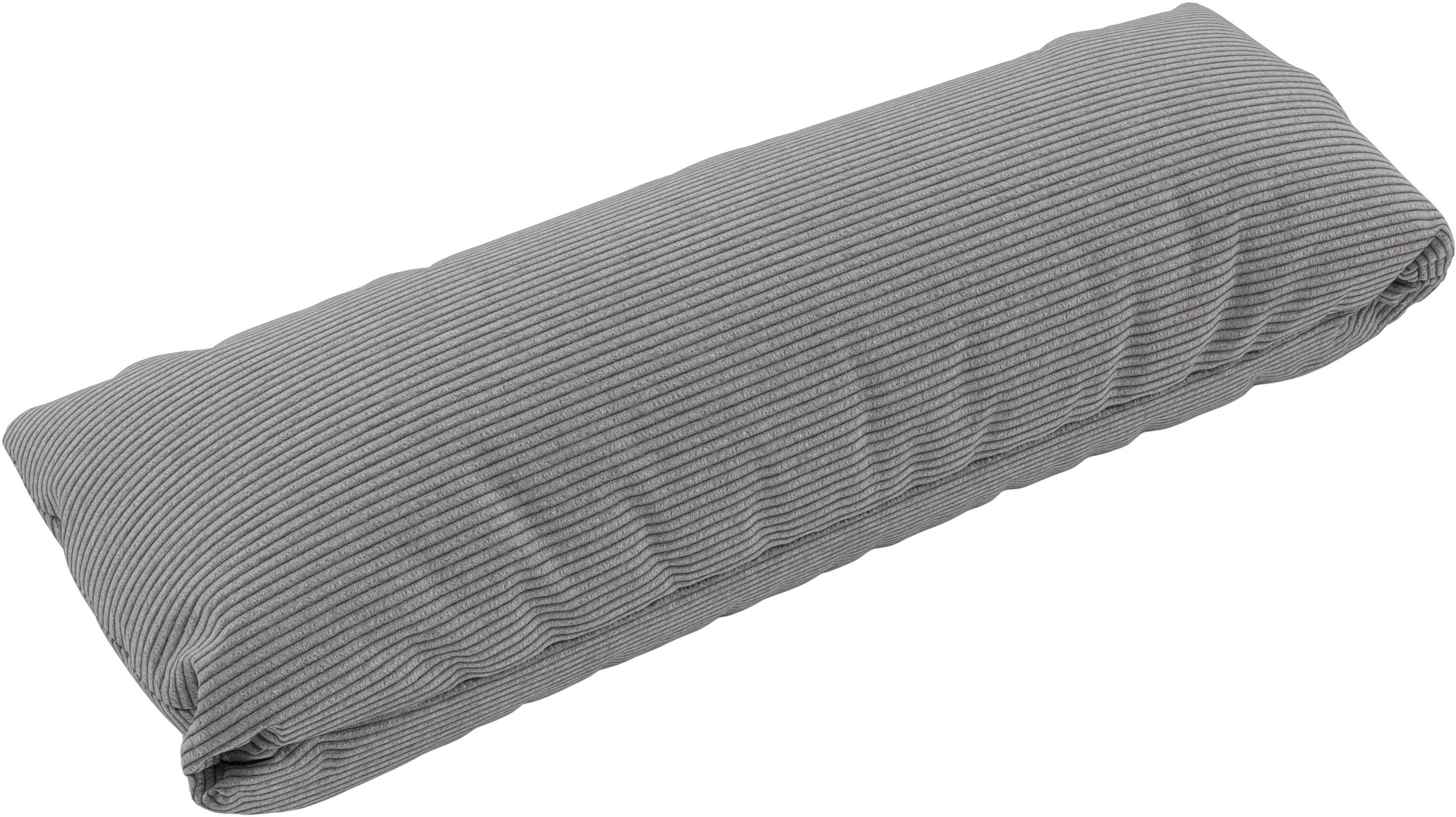 Dekokissen MUSTERRING "JUSTB PM100, perfektes Komfort-Extra", grau (feincord, grau, cord unifarben), B:84cm H:11cm L:25cm, Faserbällchen, Dekokissen_Sitzkissen_Kissenhüllen, Dekokissen, Ergonomische Unterstützung, passender Look & Musterring-Garantie fein