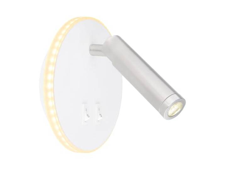 LED Wandleuchte Wandlampe Wohnzimmer Beweglicher Spot Weiß 2 Schalter getrennt schaltbar H 15 cm