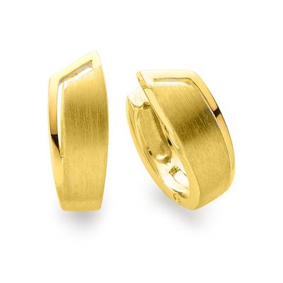 Paar Creolen BRUNO BANANI "Schmuck Geschenk Silber 925 Ohrschmuck Ohrringe", gold (gelbgoldfarben), Ohrringe, Damen, Silber 925 (Sterlingsilber)
