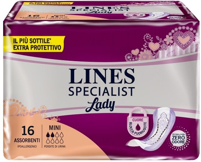 Lines Pannolone Sagomato  Specialist Mini 16 Pezzi