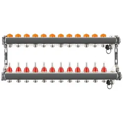Heizkreisverteiler PREMIUM PLUS Dyna-if für Fußbodenheizung 12 Heizkreise