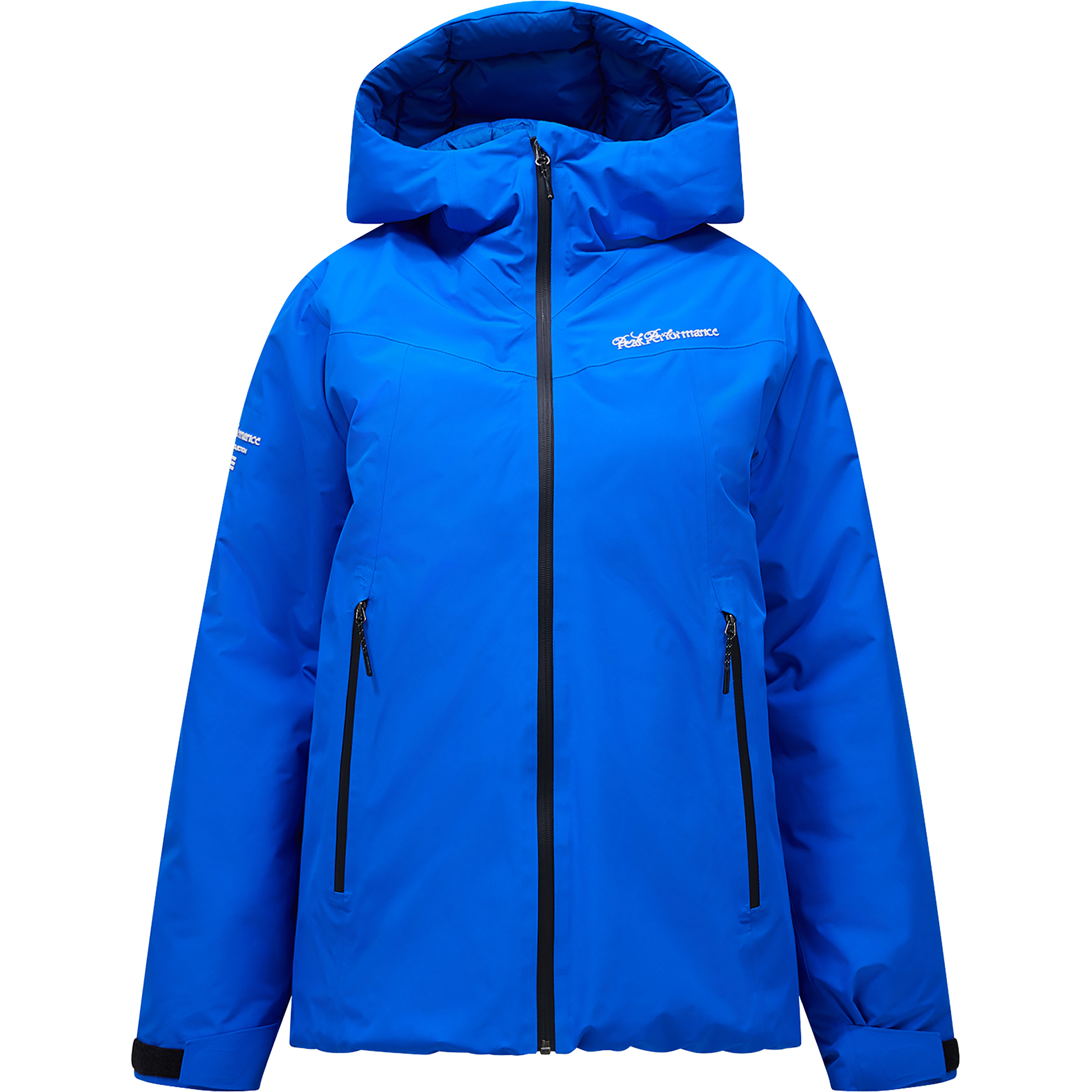 Peak Performance 40Y Frost Reversible Hipe 2L Shell Down Damen Isolationsjacke blau Größe S Skifahren Wasserdicht Wasserabweisend