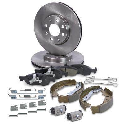 Bestprice Bremscheiben + Beläge + Bremsbacken Vorne+Hinten [Hersteller-Nr. 40975948] für Opel