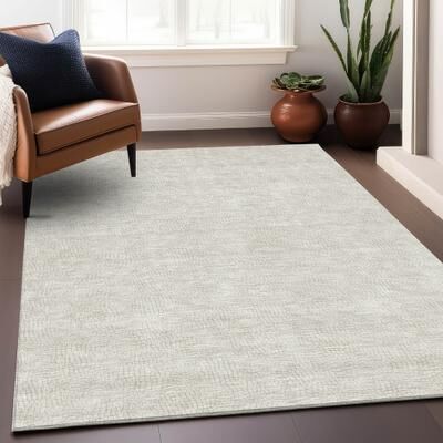 Addison Rugs Machine Washable Indoor/ Outdoor Solid Causal Chantille Rug