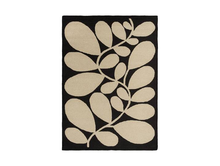 Hochwertiger In-/Outdoor Designer Teppich „Sycamore“, verschiedene Grössen Beige, Schwarz ORLA KIELY