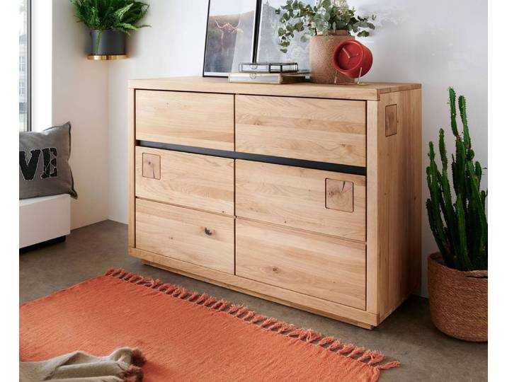 Sideboard Hella in Wildeiche oder Kernbuche massiv – Montierte Lieferung – 3%-Vorkasse-Rabatt