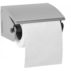 Toilettenpapierspender KATY Rossignol für Wandmontage Papierspender aus Metall in der Farbe Metallgrau