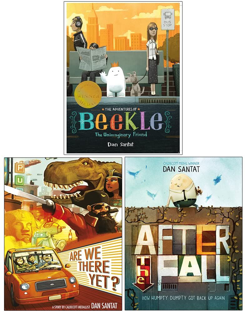 Andersen Press Dan Santat 3 Book Set – Beekle, Are We There Yet? & After the Fall Picture Book Collection