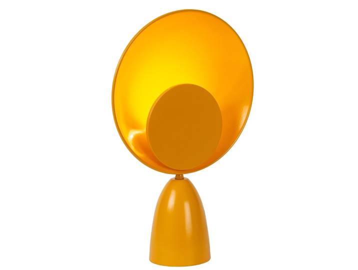 Lampe de table métal jaune ocre 25.5 cm