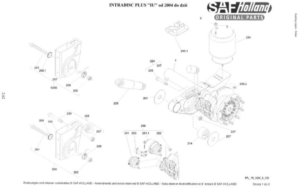 Federaufhängungsteile SAF 3 341 2803 10