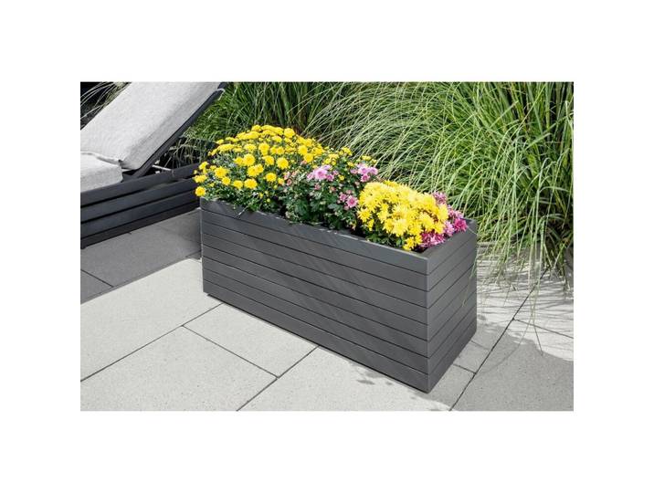 Blumenkasten H: 35 cm, Anthrazit
