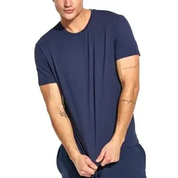 Panos Emporio Base Bamboo Tee Marine Medium Herren