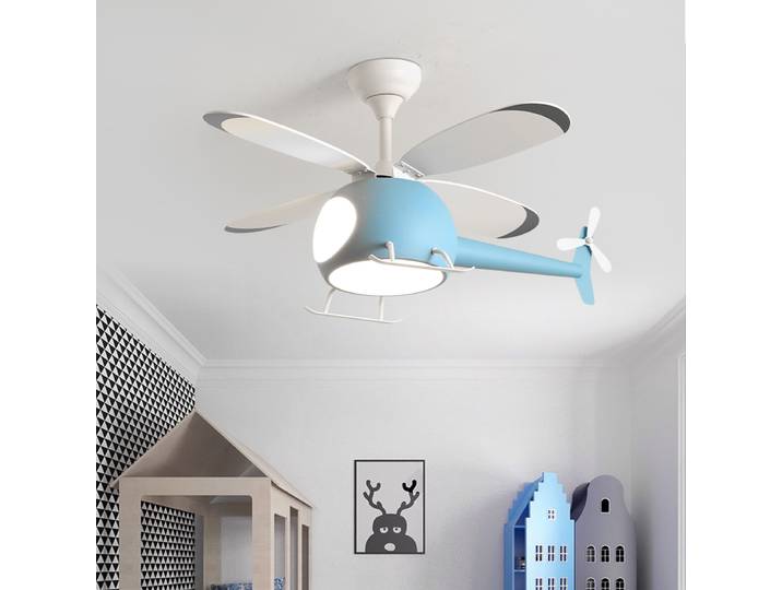 Lumières de ventilateur de plafond modernes, lumières de ventilateur de plafond de salle à manger de chambre d'enfants, plafonniers avec lumières LED éclairage intérieur