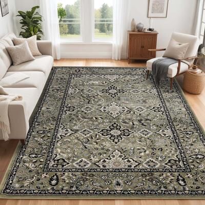 Superior Radcliffe Floral Medallion Indoor Area Rug