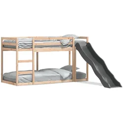 vidaXL Etagenbett mit Rutsche und Leiter 80x200 cm Massivholz Kiefer
