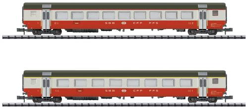 MiniTrix 18721 N 2er-Set Personenwagen Swiss Express der SBB Set 2